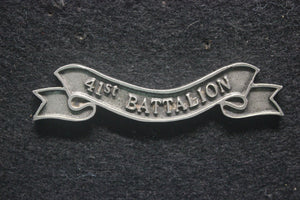 41st Battalion Scroll