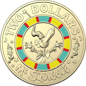Mr Squiggle 2$ Coin