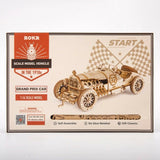 Robotime ROKR Grand Prix Car 3D Wooden Puzzle MC401